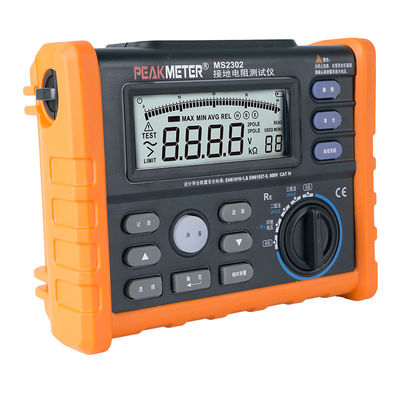 Ручной тестер земного сопротивления Измерительный инструмент для проверки и устранения неполадок электрической системы заземления