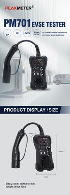 PM701 EVSE Tester высокопроизводительная диагностическая машина для автомобилей EVSE адаптер для всех стандартных станций зарядки переменного тока с предварительным испытанием PE